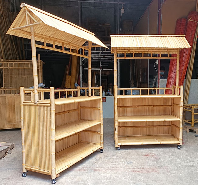 Xe bán xôi bằng tre ấn tượng