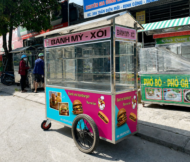 Xe bán xôi giúp tiết kiệm chi phí mặt bằng