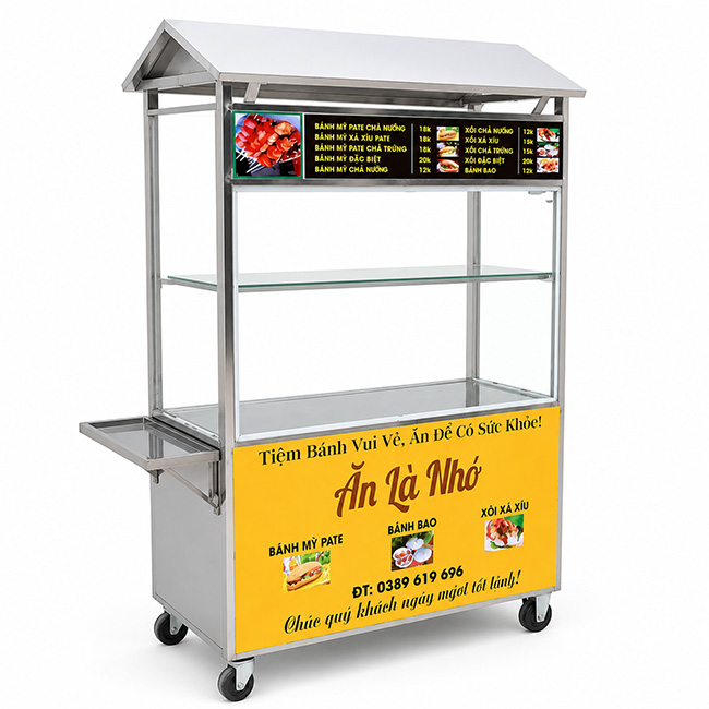 Xe bánh mì que Quang Huy giá tốt