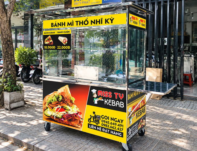 Xe bánh mì Thổ Nhĩ Kỳ Miss Ty 1m5 XBM-TNK 1.5 đáp ứng nhu cầu bán hàng như thế nào