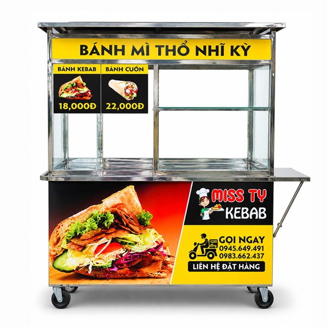 Xe bánh mì Thổ Nhĩ Kỳ Miss Ty 1m5 XBM-TNK 1.5