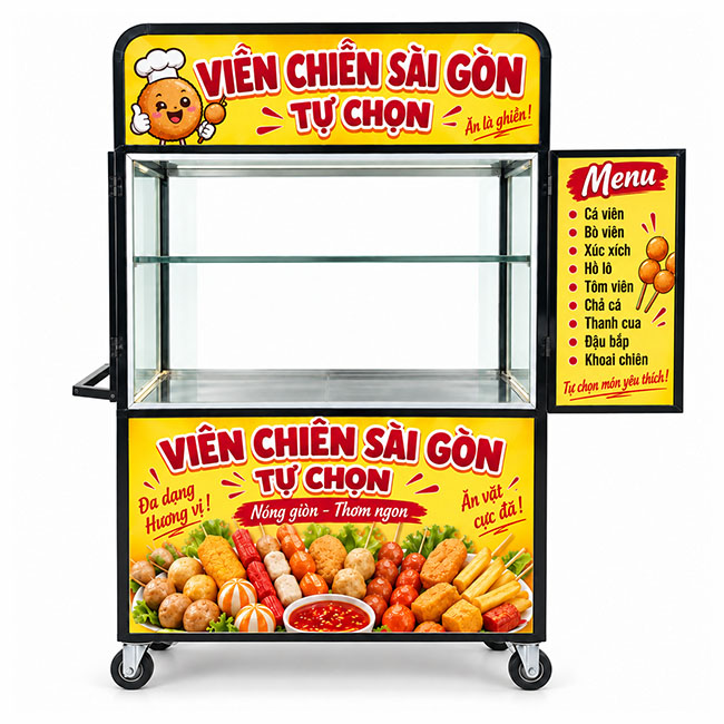 Xe cá viên chiên nhỏ Sài Gòn tự chọn 1m2 XI-120-MB