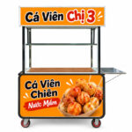 Xe cá viên chiên nước mắm Chị 3 mái bằng 1m5 XS-150-MB