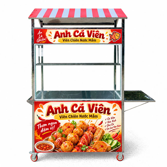 Xe cá viên mái chùa Anh Cá Viên 1m2 XI-120-MV