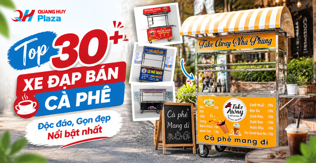 Top 30+ Xe đạp bán cà phê: Độc đáo, Gọn đẹp, Nổi bật nhất