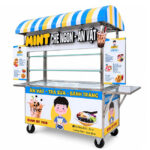 Xe đẩy bán chè Mint mái vòm XI-150-MV