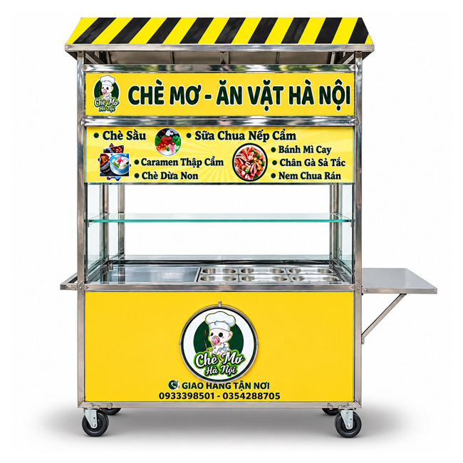 Xe đẩy bán Chè Mơ mái chùa XBC1.2-MA