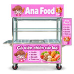 Xe đẩy cá viên chiên Ana Food mái chùa 1m5 XI-150-MA