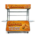 Xe đẩy gà rán 2m mái bằng Nana XI-200-MB