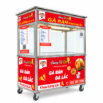 Xe gà rán khoai lang lắc mái bằng 1m5