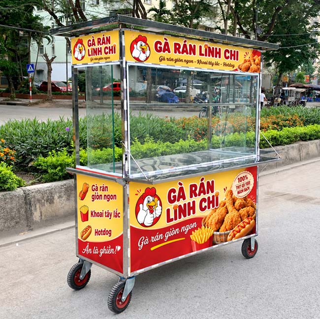 Xe gà rán mái bằng Linh Chi 1m8