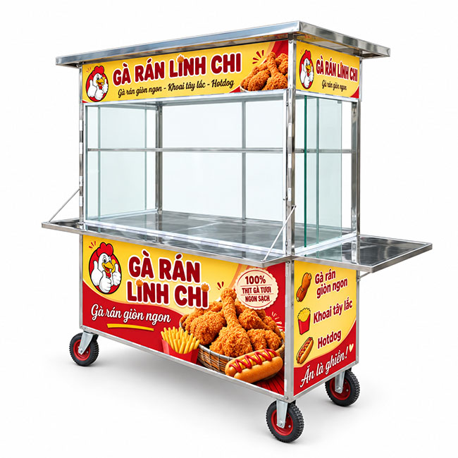 Xe gà rán mái bằng Linh Chi 1m8 XI-180-MA