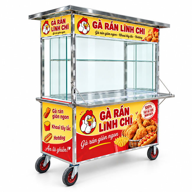 Xe gà rán mái bằng Linh Chi 1m8 XI-180-MA