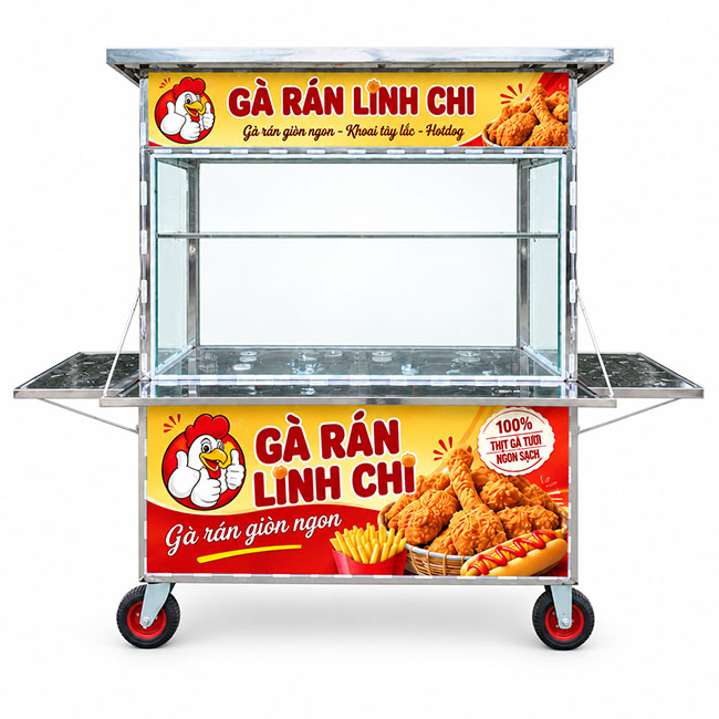Xe gà rán mái bằng Linh Chi 1m8 XI-180-MA
