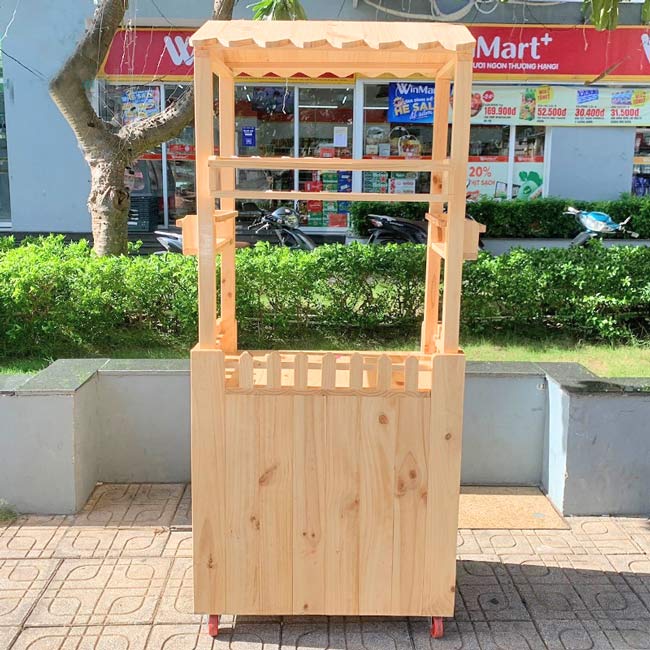 Xe trà sữa gỗ chi phí đầu tư hợp lý