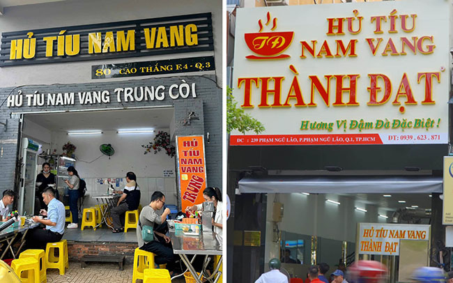 Bảng hiệu hủ tiếu thu hút khách hàng