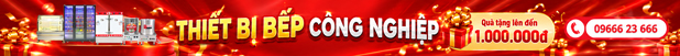 Banner khuyến mại thiết bị bếp công nghiệp
