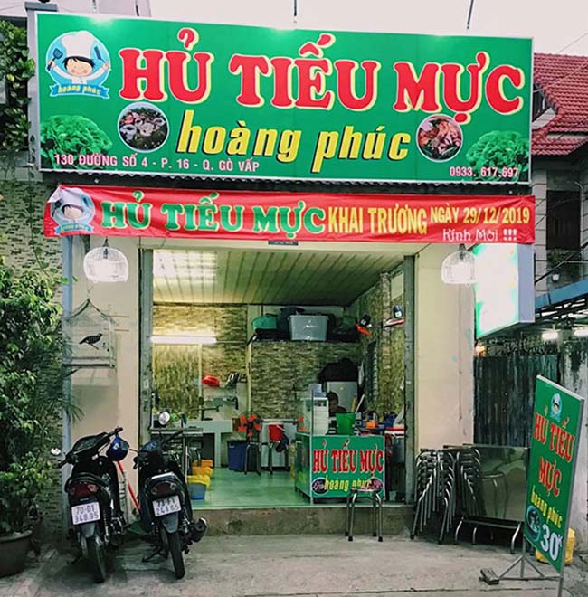 Các chất liệu bảng hiệu hủ tiếu