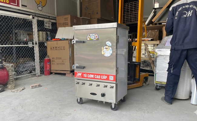 Các loại tủ nấu cơm công nghiệp bằng gas