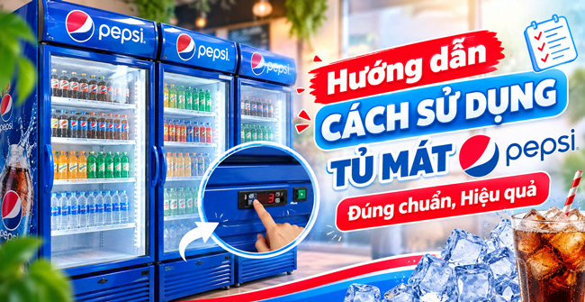 Hướng dẫn cách sử dụng tủ mát Pepsi: Đúng chuẩn, Hiệu quả
