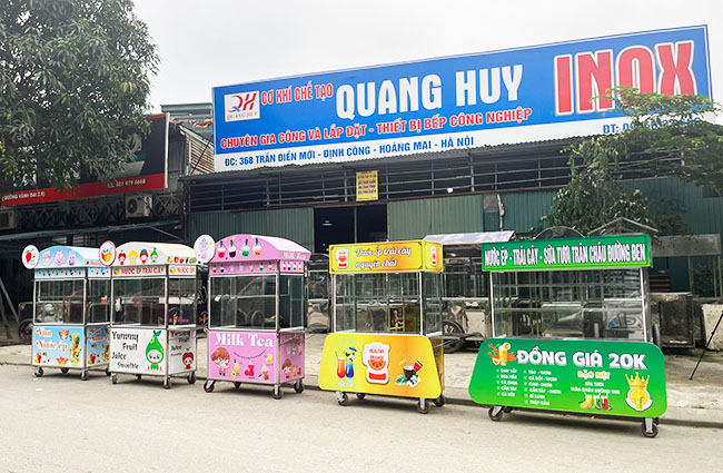 Kho xưởng xe nước ép Quang Huy