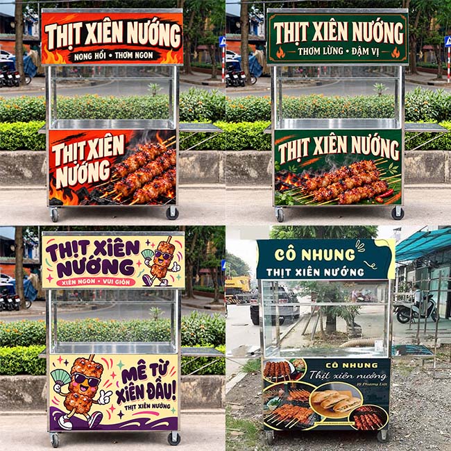Mẫu xe thịt xiên nướng