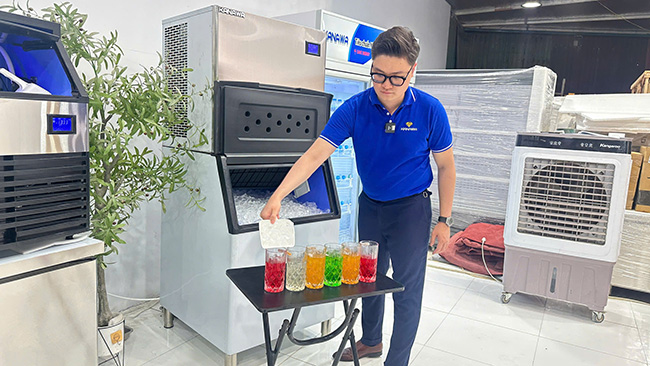 Máy làm đá viên Quang Huy chất lượng cao