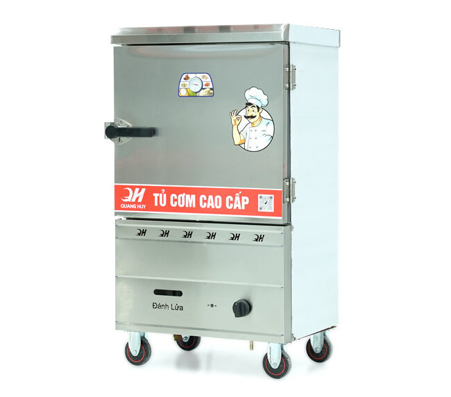 Tủ cơm công nghiệp 6 khay gas