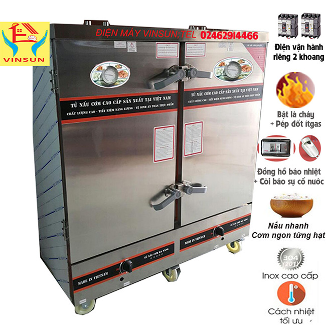 Tủ nấu cơm công nghiệp điện máy Vinsun