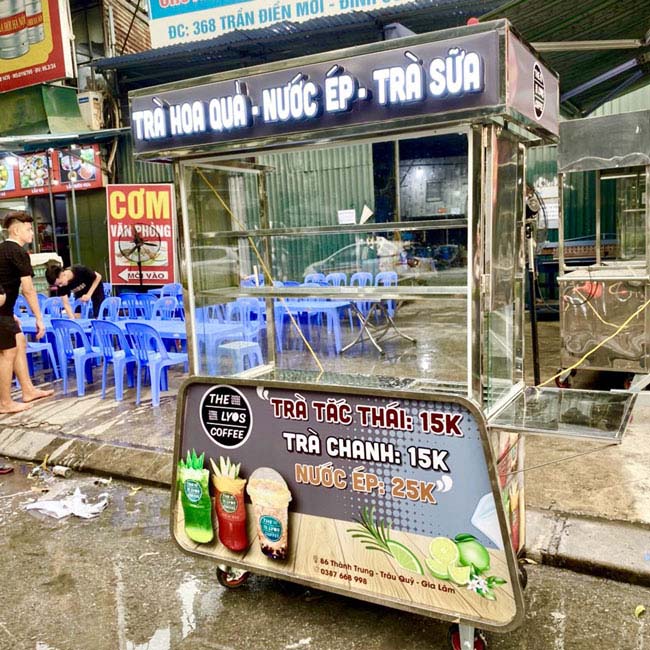 Xe Trà Sữa Vỉa Hè Giá Bao Nhiêu